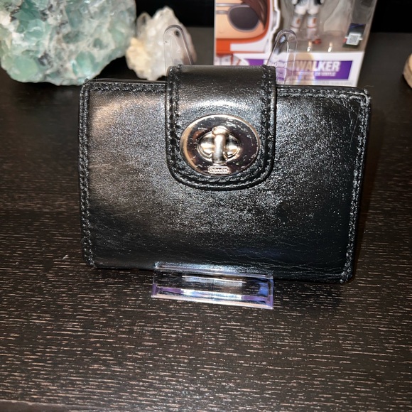 Coach Handbags - Coach Black Leather Wallet